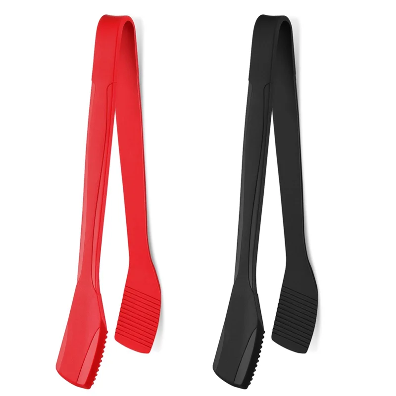 ABJO-2Pcs 11 Polegada pinças de cozinha de silicone para cozinhar com pontas de silicone torradas pinças de salada a
