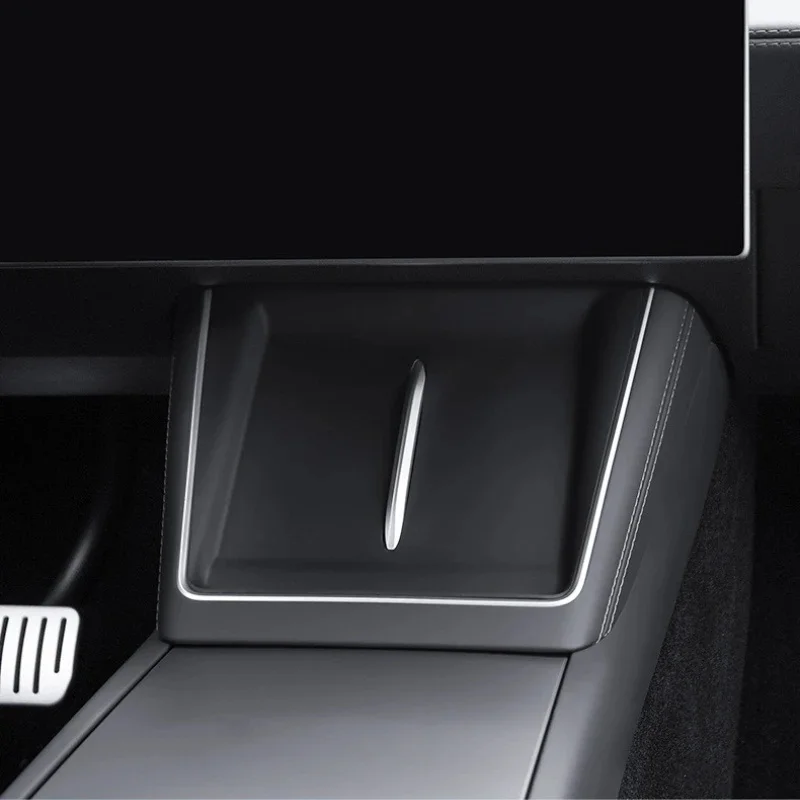 1 Stück Silikon-Wireless-Ladematte für Tesla Model YL Juniper 2025 2026 Mittelkonsole Rutschfester Schutzpad Draht – Detail 10