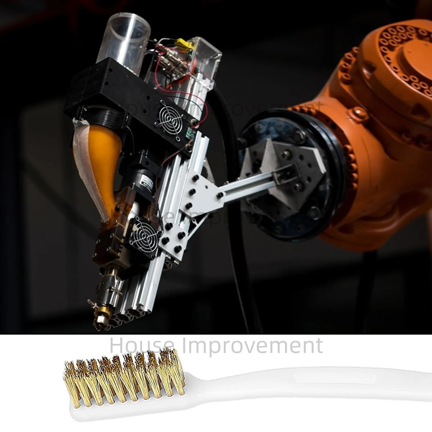 فرش الأسلاك النحاسية 5 قطعة ثلاثية الأبعاد فوهة الطابعة أداة تنظيف الأسلاك النحاسية فرشاة الأسنان النحاس مقبض فرشاة السرير الساخن تنظيف أجزاء