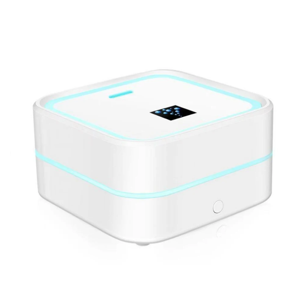 Pelembap Mini & Diffuser Minyak Esensial dengan LED Multiwarna, Cocok untuk Meja, Mobil, dan Bepergian