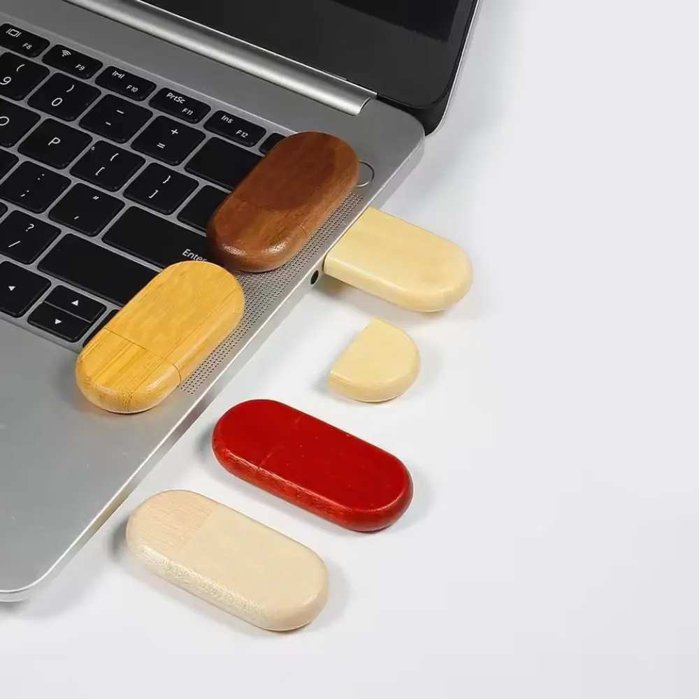 محرك فلاش USB 2.0 خشبي 128 جيجابايت 1 قطعة محرك قلم بشعار مخصص مجاني مع صندوق 64 جيجابايت 32 جيجابايت 16 جيجابايت عصا الذاكرة هدية الزفاف قرص U