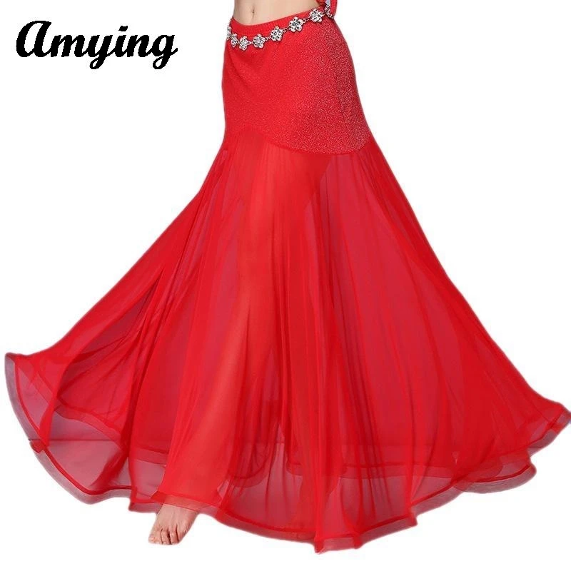 New Women Belly Dance Costume Skirt Sexy Lady Large Swing Long Skirt Stages Performances Clothes Dancers Skirt Elegant Clothing