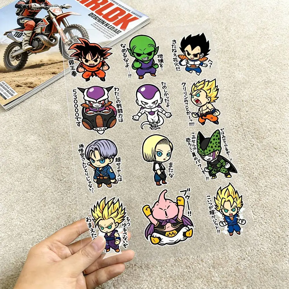 

Водонепроницаемые светоотражающие наклейки Dragon Ball Goku для мотоциклов и автомобилей, легко снимаемые, многоразовые.