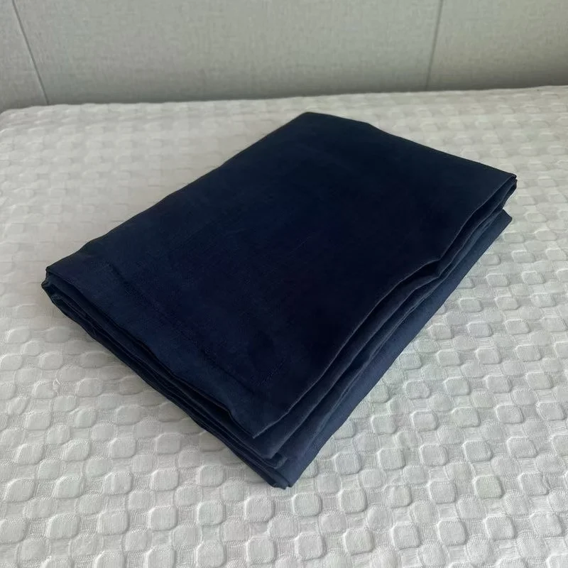 Pure Linen Flat Sheet, Solid Color Bed Sheet, Single Double King Size Bedding Sheet, Home Bedding Textile Sheet 1 Piece