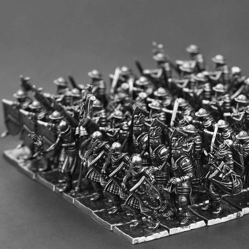 Metalls chach alten Mittelalter Armee Soldat Spielzeug Modell Action figuren Brettspiel Ornament Zubehör Fertigwaren für Jungen