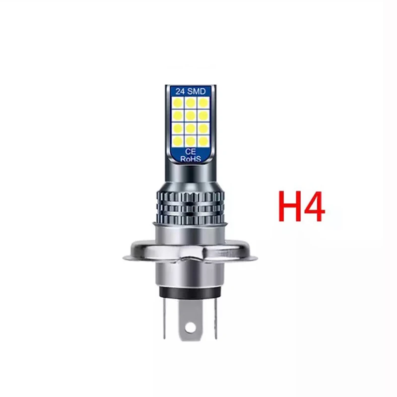 LED Motorcycle Headlight Bulb H4 BA20D P15D New High Brightness High Power Motorcycle Headlight Front Fog Light Headlight 1PC