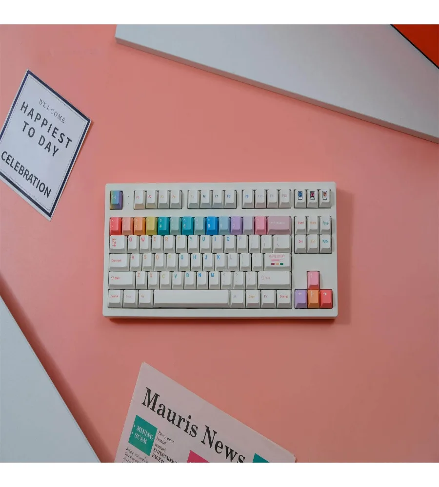 Keycap Personality Original height Five-sided sublimation 75 Suitable for a variety of mechanical keyboards keycap 151 key