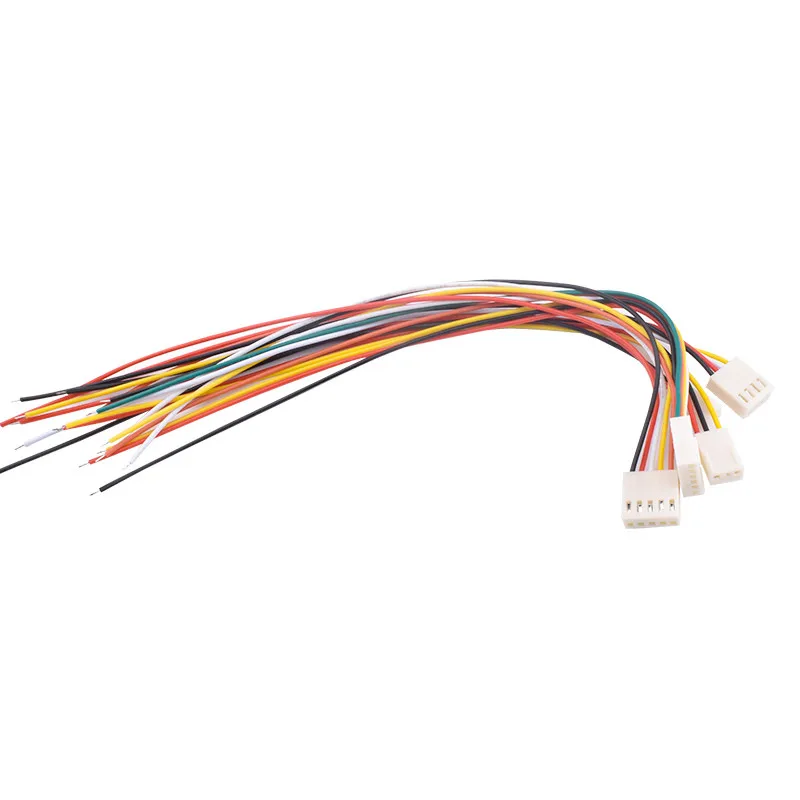 50PCS KF2510 2.54 Connector Plug Wire Cable 20cm Long 26AWG 2/3/4/5/6/7/8P Single End