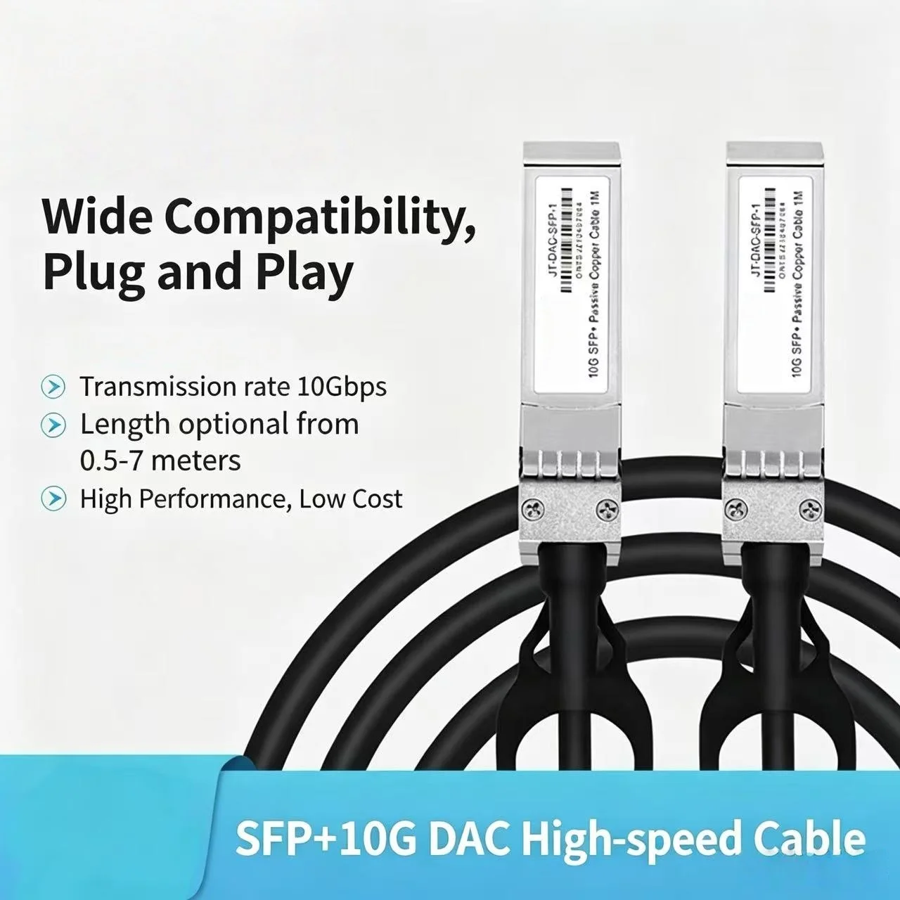 10G DAC high-speed copper cable SFP+10G-XG-CU2M 3 metres 5 stacked direct connection compatible with Huawei Sanintel