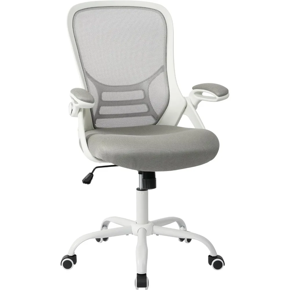 

White Office Chair, Comfy Desk Chair Home Mesh Office Chair Desk Chair White Desk Chair Ergonomic