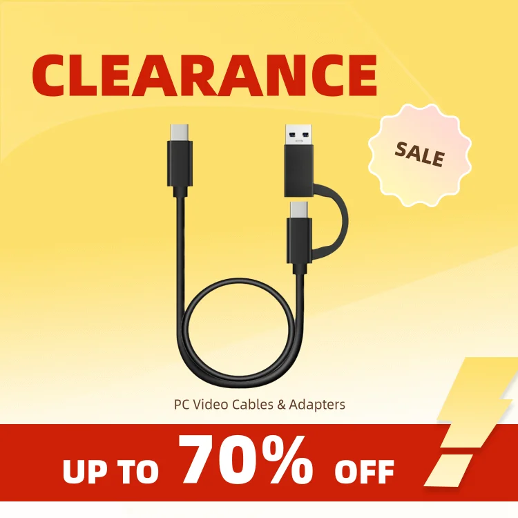 Clearance_2 in 1 USB C Cable Fast Charging 10Gbps Data Sync USB A/C 3.0 to USB Type C Cable for laptop tablet mobile phone etc.U