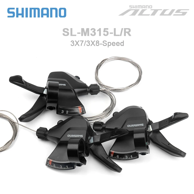 Рычаг переключения передач SHIMANO SL-M315 3/7/8, триггер для горного велосипеда 3x7 скорость, левый/правый рычаг переключения передач M310