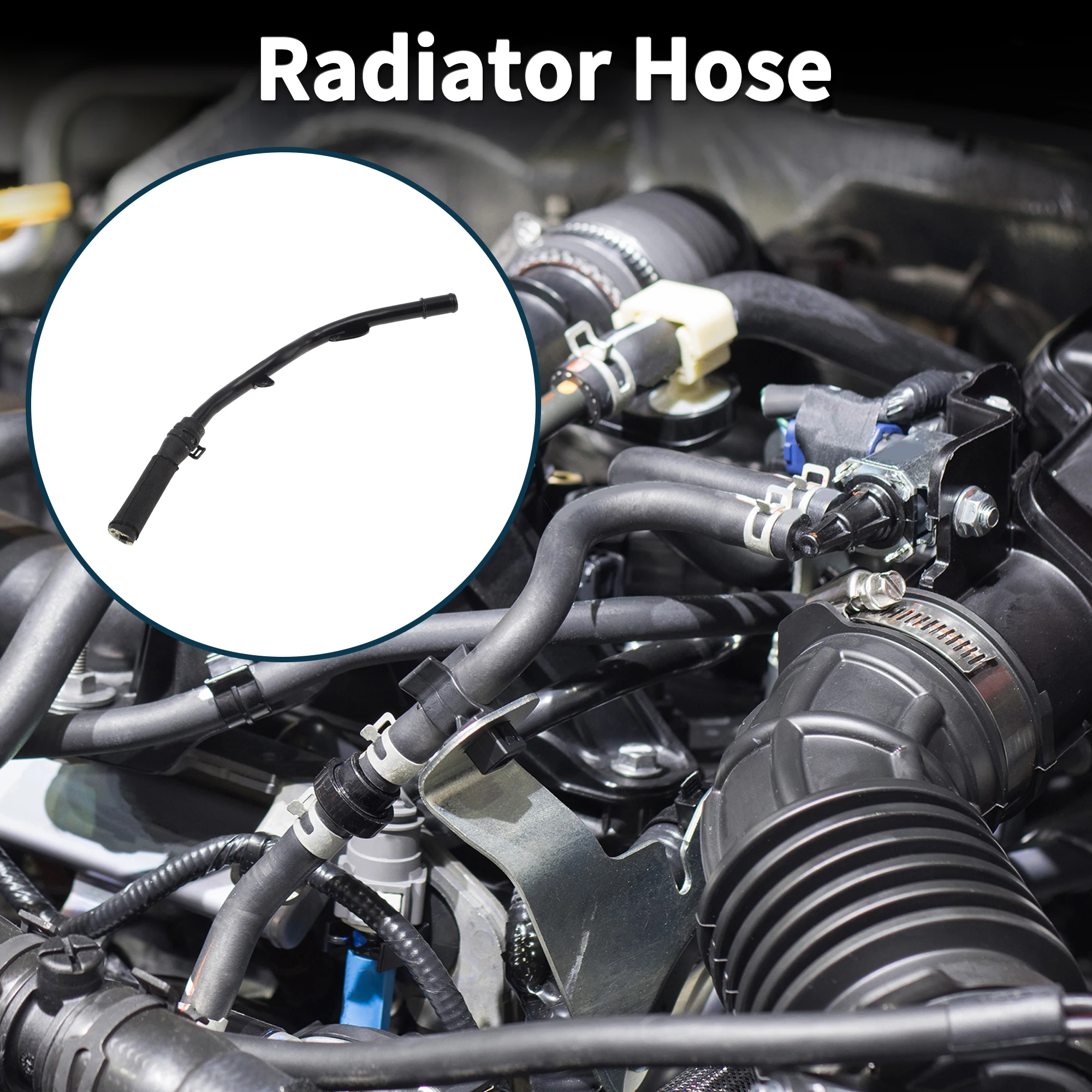 

UXCELL Radiator Hose for Volkswagen Golf 15-18 No.06K121085K Iron Rubber Coolant Pipe