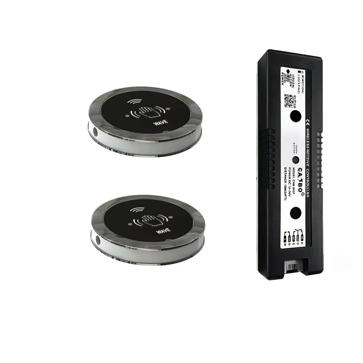 2.4G Wireless Metal  Contactless Switch Circular Hand Wave Sensing Switch for Automatic Door Access System