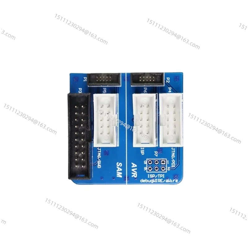 Atmel-ice  1.27 TO 2.54 TPI JTAG ISP AVR SAM SWD ATATMEL-ICE-ADPT  10-lead Squid Cable Flat Cble/adptr Brd