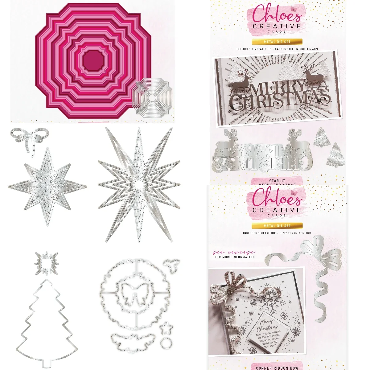Corner Ribbon Bow Stamps Metal Cutting Dies Scrapbook Diary Decoration Stencil Embossing Template DIY Greeting Card Handmade image 3