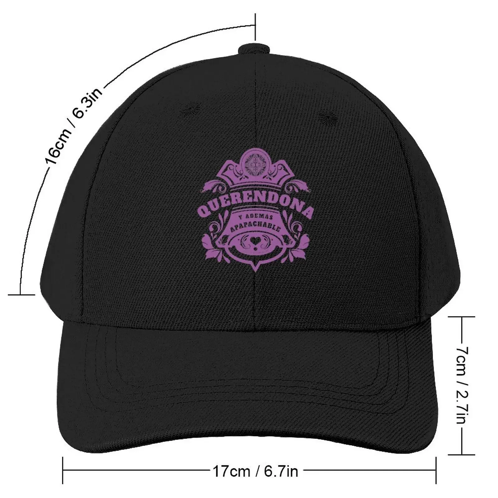 Querndona ella y apapachable Baseball Cap Icon Horse Hat Beach Outing black Mens Hats Women's