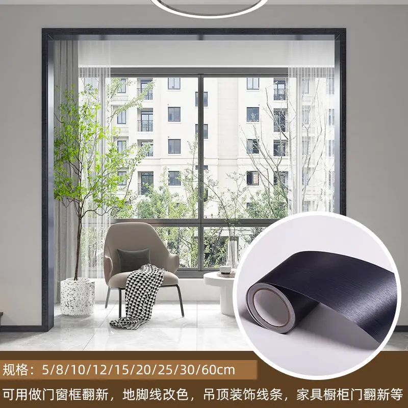 

Металлические настенные панели, матовые золотые самоклеящиеся наклейки из ПВХ - толстые наклейки на дверные рамы для гостиной и спальни