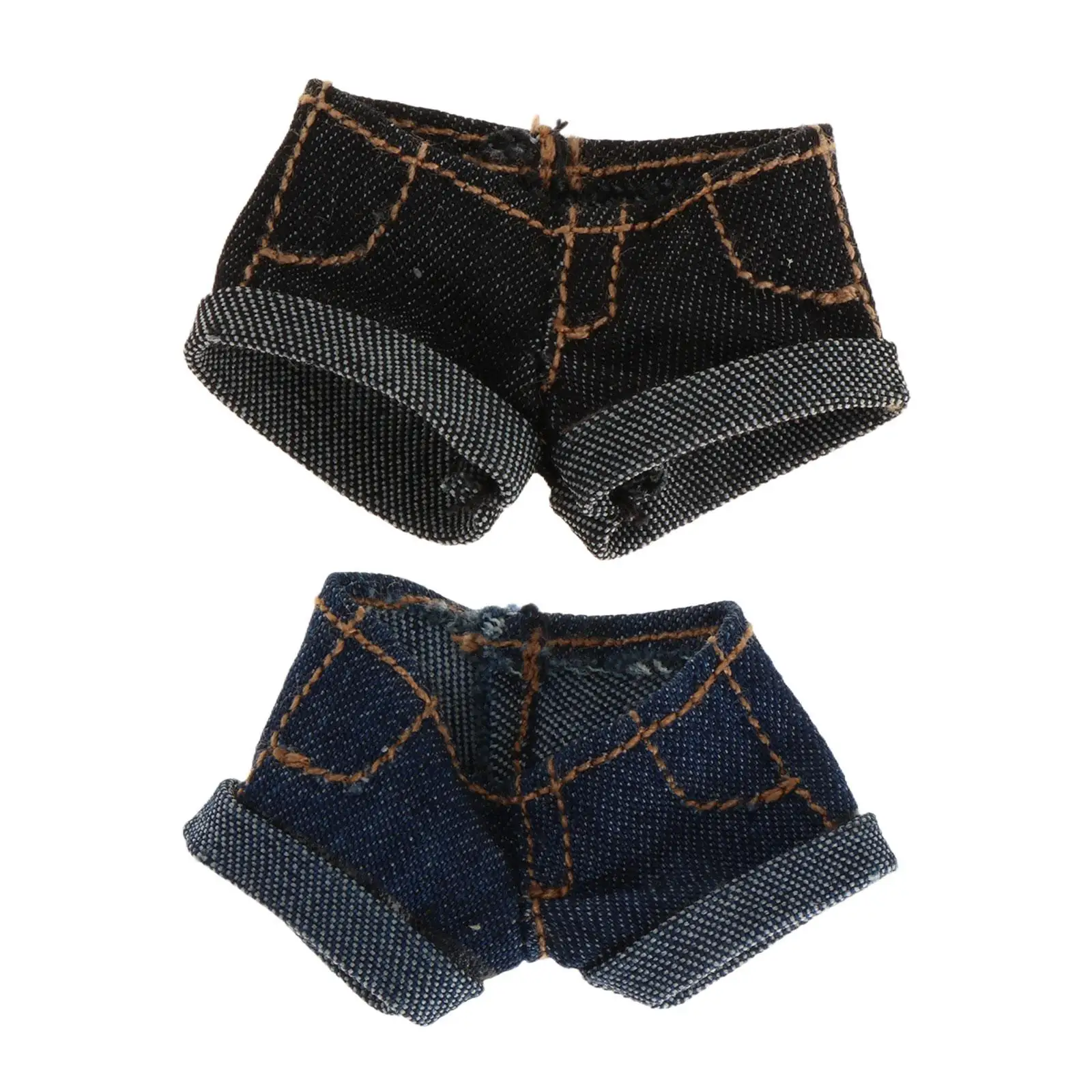 1/12 Scale Denim Shorts Casual Fashion Cosplay Stylish Dress up Hot Short Pants Costume for 6'' inch Doll Figures Accessory