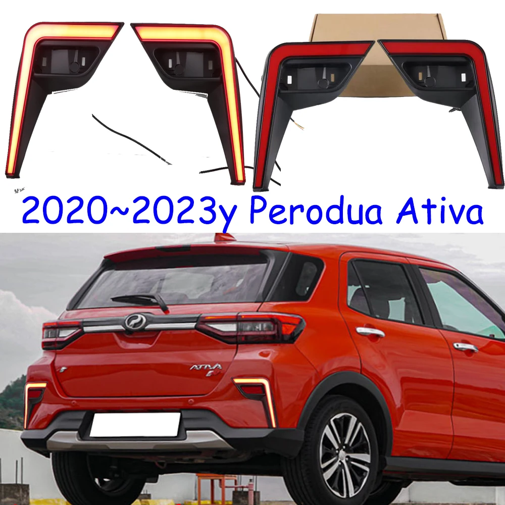 

car accessories bumper tail light for Perodua Ativa taillight LED Reflector 2020~2024y Taillamp Perodua Ativa fog lamp