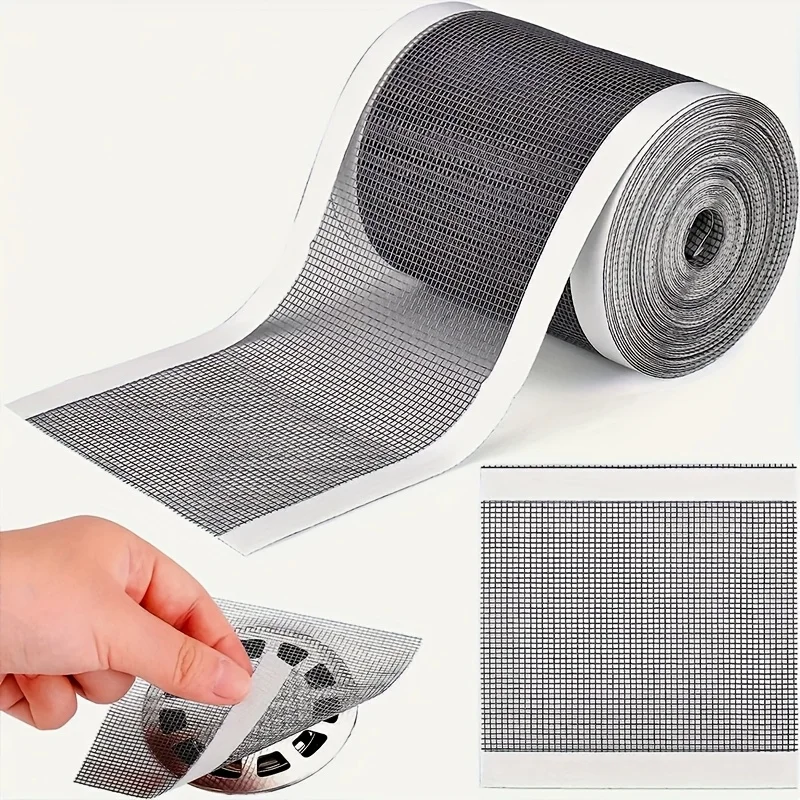 

1 Set of Drain Stickers and Scraper Set, Trimmable Shower Drain Protector, Self-Adhesive Drain Sticker, Mesh Sink Filter, Easy to Clean, Suitable for Bathroom Floors and Rv Toilet Accessories
