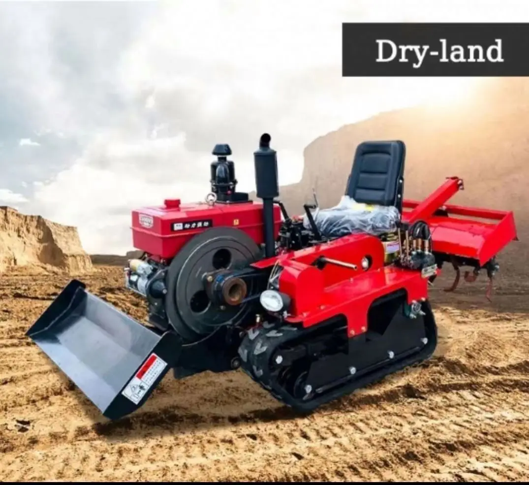 25 HP Agricultural Cultivator Tractor with Low Price Tracks and Various Attachments