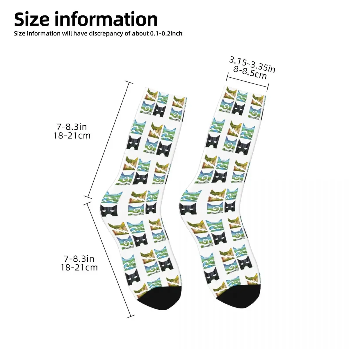 Klassische vier Krieger Krieger Katzen Logo Socken Harajuku super weiche Strümpfe die ganze Saison lange Socken Zubehör für Männer Frau