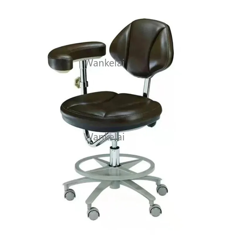 l Stool  Use Hospital Saddle Chair Armrest Ergonomic Design Dentist Stool Adjustable Furniture