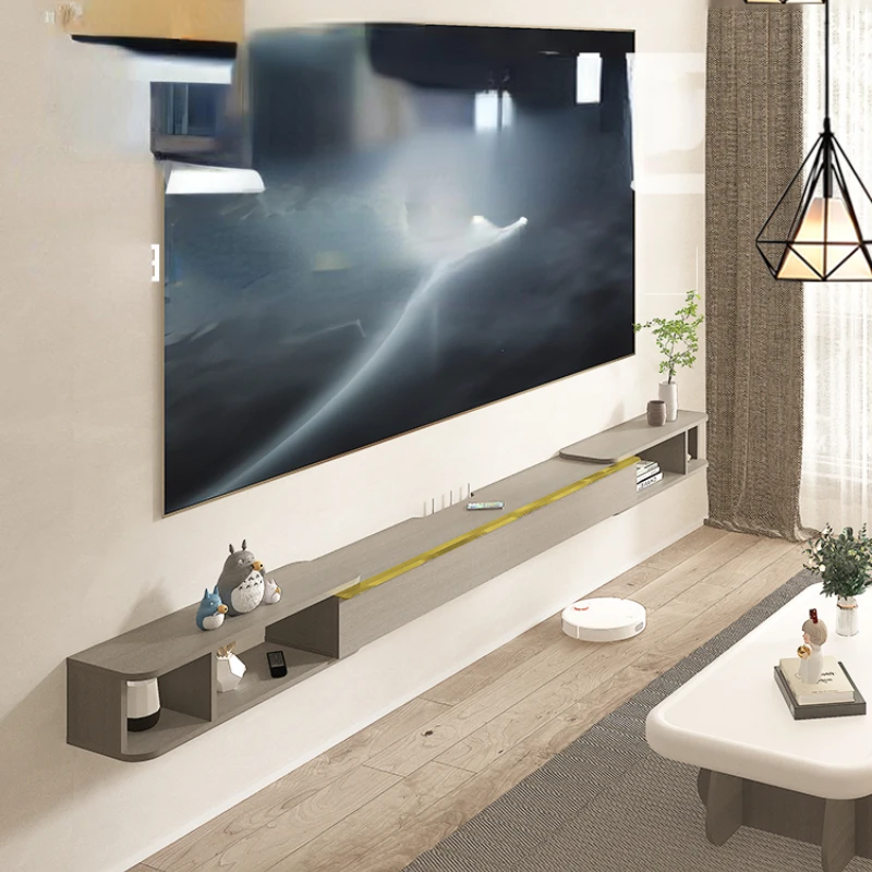 Retractable Lengthened TV Cabinet Projector Wall-Mounted