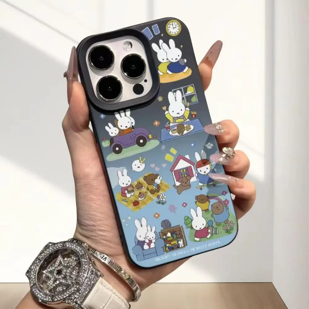 

Чехол для телефона MIFFY подходит для iPhone 11-16 серии Promax, милый мультяшный защитный чехол для телефона с защитой от падения и ударов