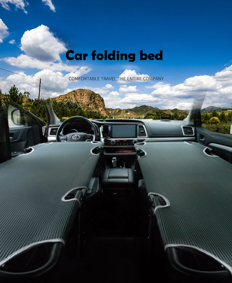 Outdoor Portable Folding Bed Car Accessories Car Co-pilot Bed Universal Car Back Seat Camping Bed