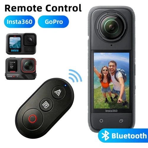 Imagen 1 del producto Control remoto Bluetooth para Insta360 X5 X4 X3 X2 Insta 360 Ace Pro 2 GoPro 13 12, controlador de botón de liberación de obturador de fotografía