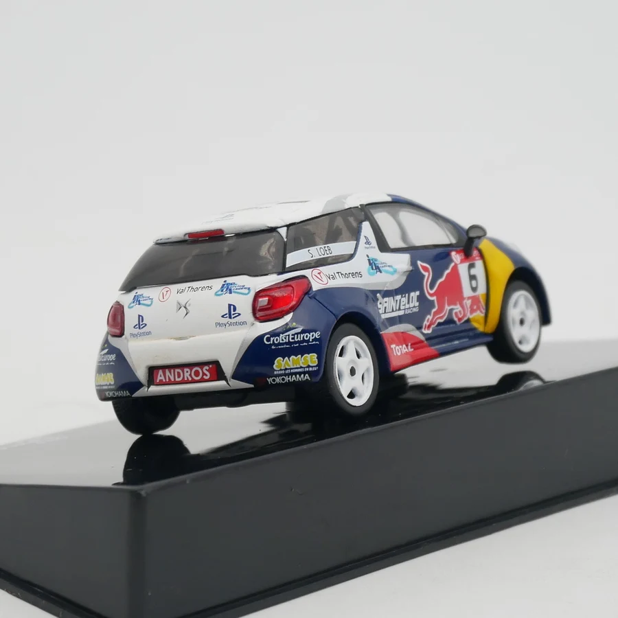 Ixo 1:43 Citroen DS3 Trophée Andros Glace WRC 2014 Loeb Diecast Car Model Metal Toy Vehicle