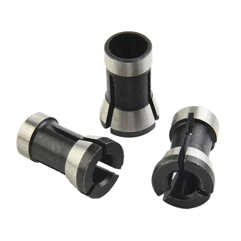 A98E-4Pcs/ชุด 6 มม.8 มม.6.35 มม.ไฟฟ้า Router Milling CUTTER Collet Chuck M15 สกรู NUT สําหรับตัดแกะสลักเครื่อง