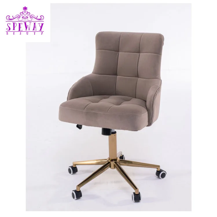 （Massage table + chair）2024 new arrival Modern Massage table spa brown velvet beauty eyelash bed luxury curved lash bed