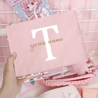 Sacs à cosmétiques de demoiselle d'honneur avec nom personnalisé, trousse de maquillage pour filles, pochette de toilette de voyage, cadeaux d'anniversaire de mariage pour elle 15