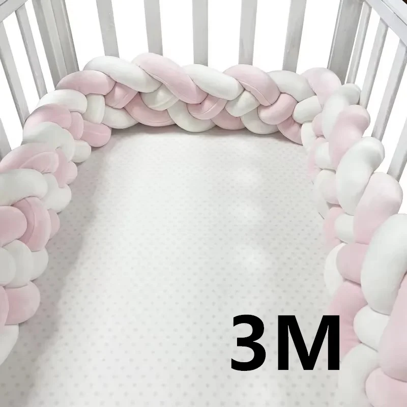 1M 2M 3M Baby Bumper Crib Protector Baby Bed Cushion for Infant Room Baby Cot Bumper Anti-collision Room Decor Baby Bed Bumper image 3