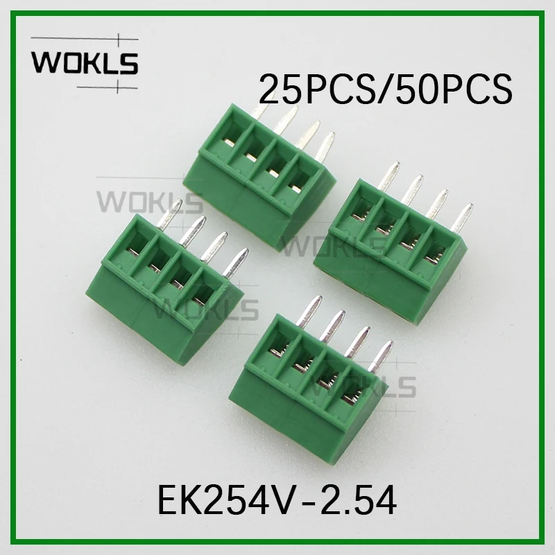 25PCS/50PCS 2.54mm rising clamp kf128-2.54 pcb screw terminal block DG308-2.54mm MPT0.5/-2.54 EK254V