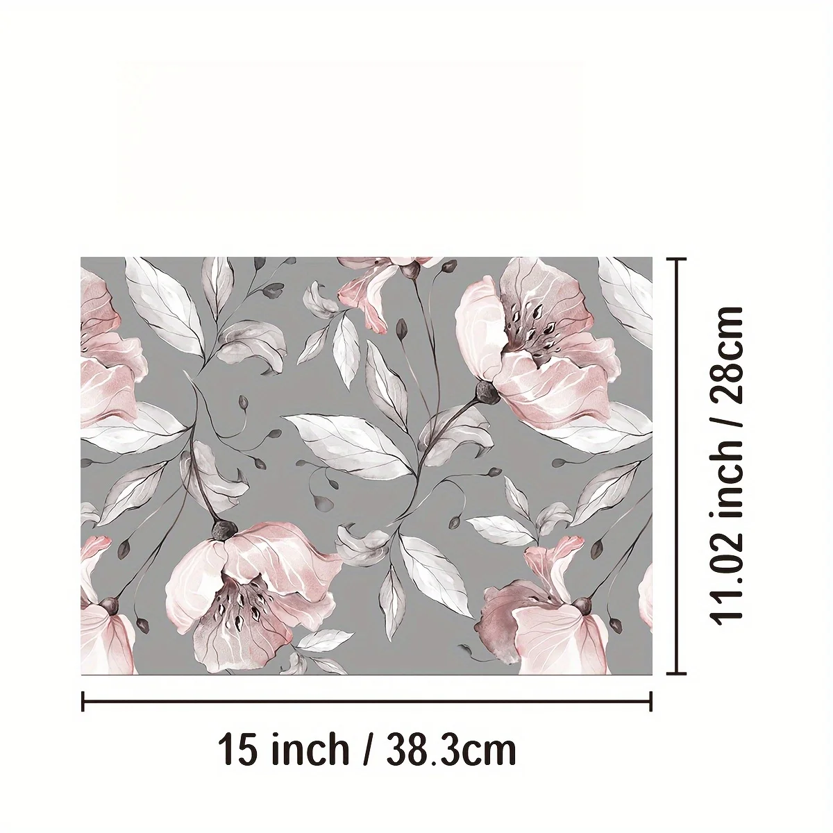 Laptop Cover - Scratch Resistant, Elegant Pink Flower Design with Green Leaves, Stylish Decor, Suitable for Ladies and Students