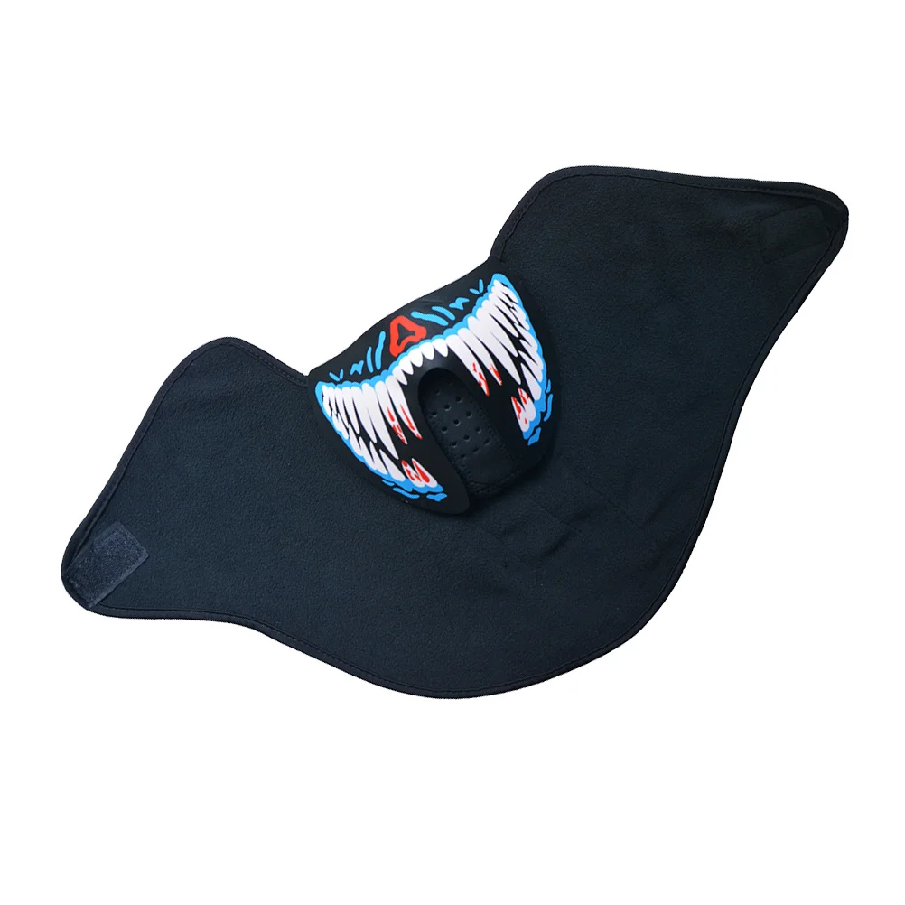 التحكم الصوتي LED تضيء قناع متوهج البلاستيك شريط مرن مهرجان حفلة الهالوين الهذيان نادي قناع وامض رائع