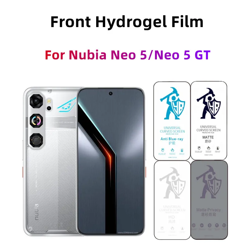 

2pcs Matte Hydrogel Film For Nubia Neo 5 GT HD Screen Protector For Nubia Neo 5/Neo 5 GT Eye Care Anti Spy Matte Protective Film
