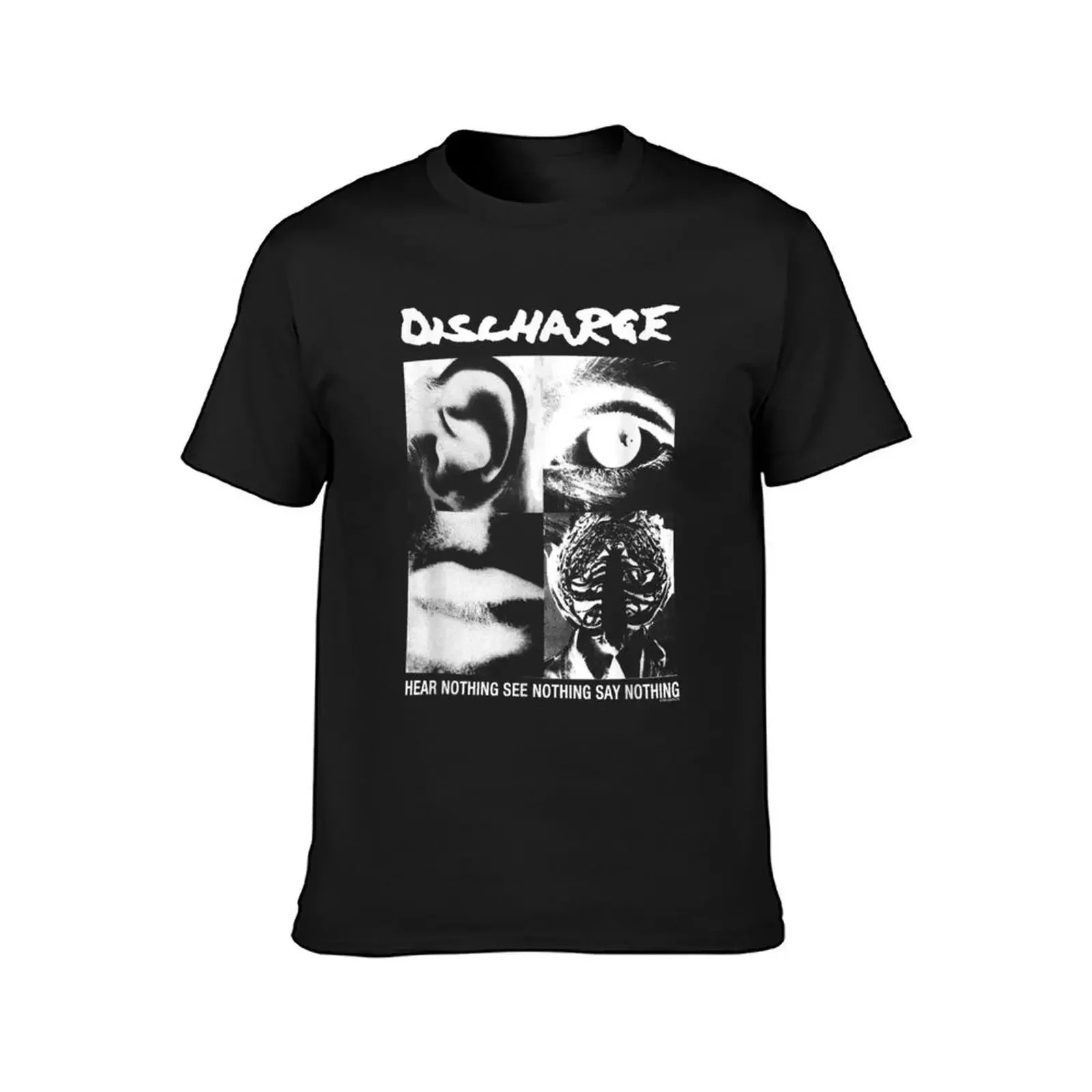 Discharge Hear Nothing T-Shirt anime shirts graphic mens t shirts top quality