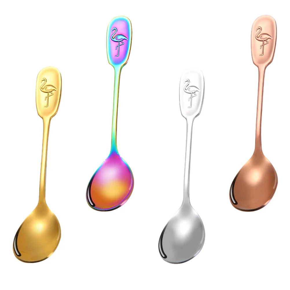 

Stainless Steel Spoons Smooth Non Rust Kitchen Supplies Coffee Spoons Dessert Mixing Ice Cream Spoon Dishwasher Safe