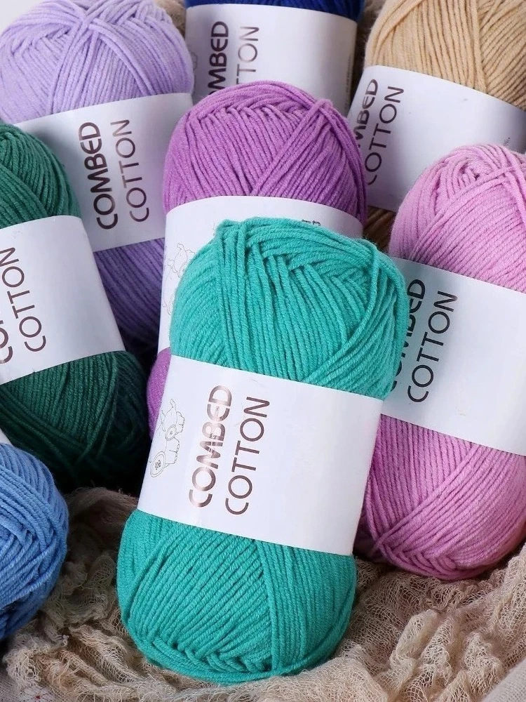 40 gr/teil 4ply Häkelgarn Milch Baumwolle Strickgarn Weiches warmes Garn für Handstrickzubehör Häkelfäden
