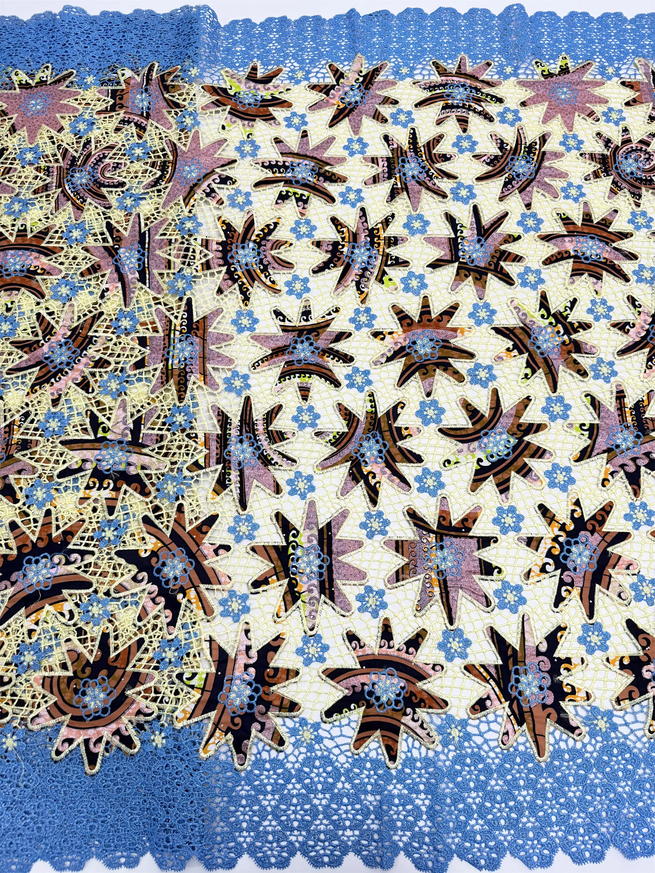 3D Super Lace Nigerian Wax Lace Fabric High Quality African Swiss Voile Lace Embroidery French Guipure Net Fabric Sewing Wedding