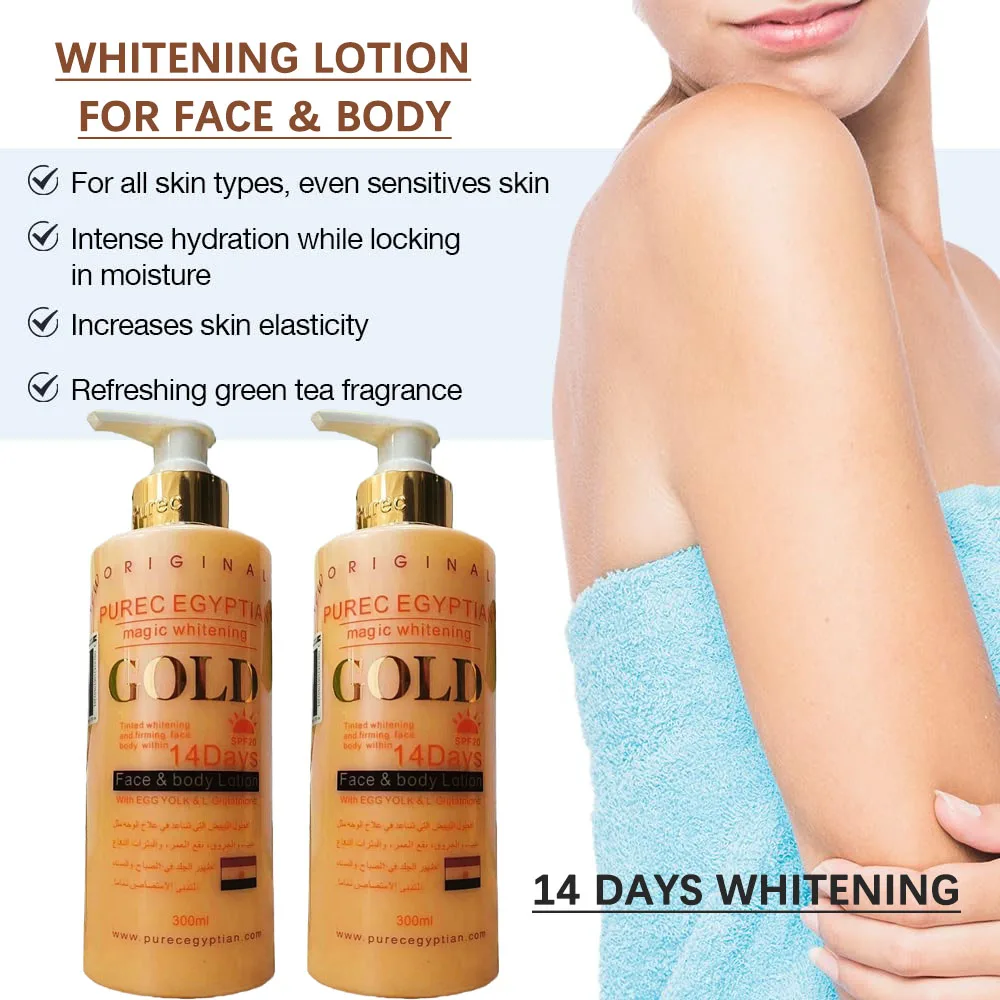 

14Days Magic GOLD Whitening Body Lotion for Face Body Cream 300ml