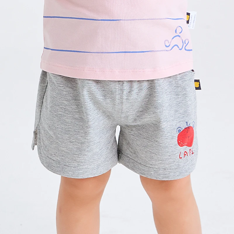 LABI BABY Toddler Summer Shorts Casual Cartoon Print Short Pants for Baby Girls Boys Infant Elastic Short Kids Beach Trousers