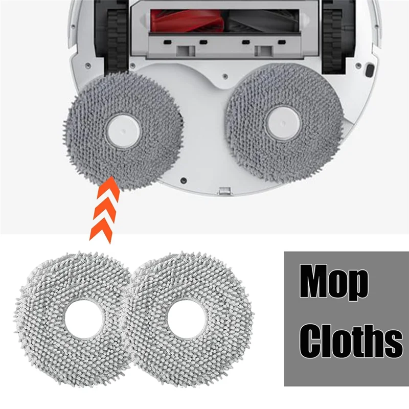 WHYY-For Roborock Qrevo Curve/P20 Pro Robot Vacuum Cleaner Replacement Parts Replacement Main Side Brushes Dust Bag Mop Pads Fil