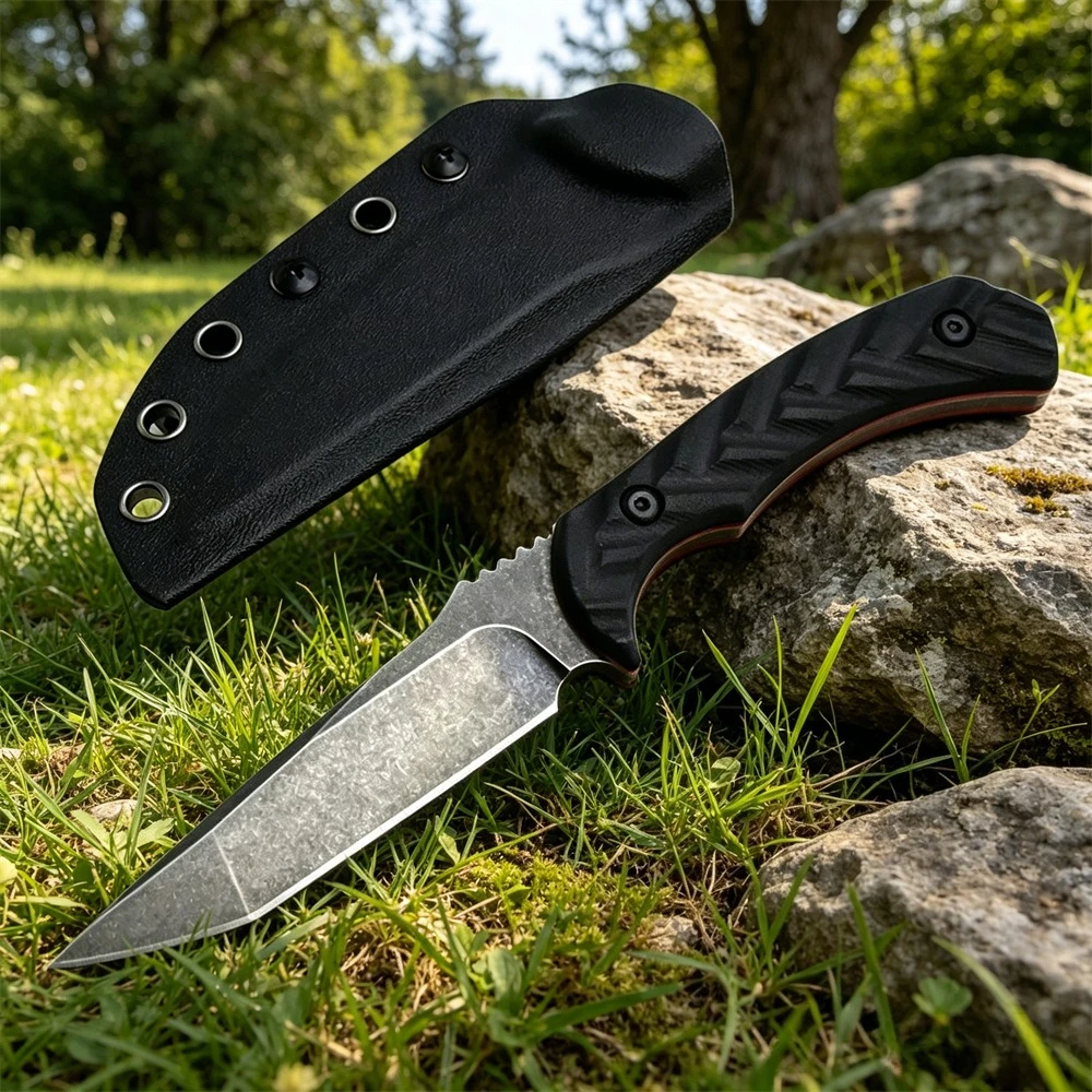 

Fixed Blade Knife Durable Camping Fishing Outdoor Rock Climbing Outdoor Leisure Mountain Climbing EDC Trekking Hand Knife