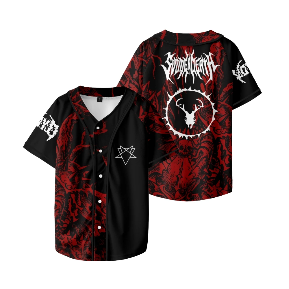 

Svdden Death Merch Jersey New Logo Baseball Jacket Women Men Fashion Casual Short Sleeve T-shirts